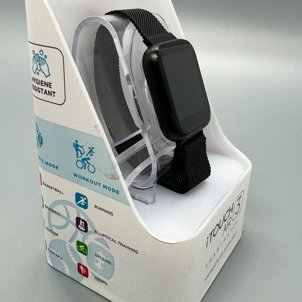 ITouch Air 3 Smartwatch Black With Black Mesh Band